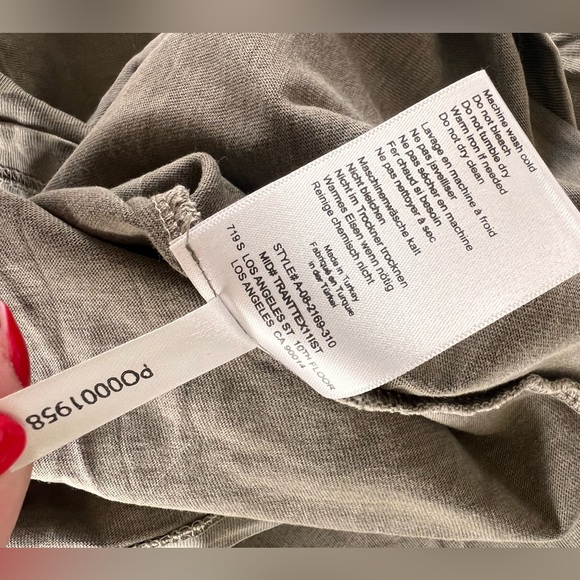 Anine Bing Tanner Padded Shoulder Top - US M - Picture 9 of 9